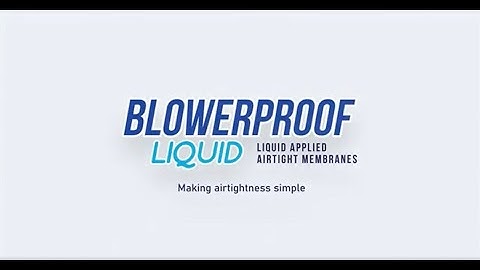 Blowerproof Airtight Liquid Membrane // SURLOOKMEDIA