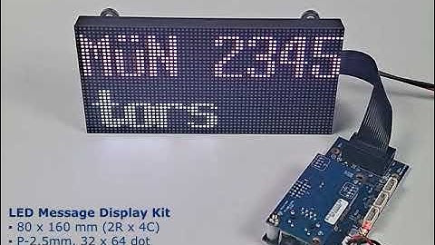 Industrial real-time LED text message display sign board RS232/TTL Ethernet RS485 LMD-KIT-P2.5-2R4C