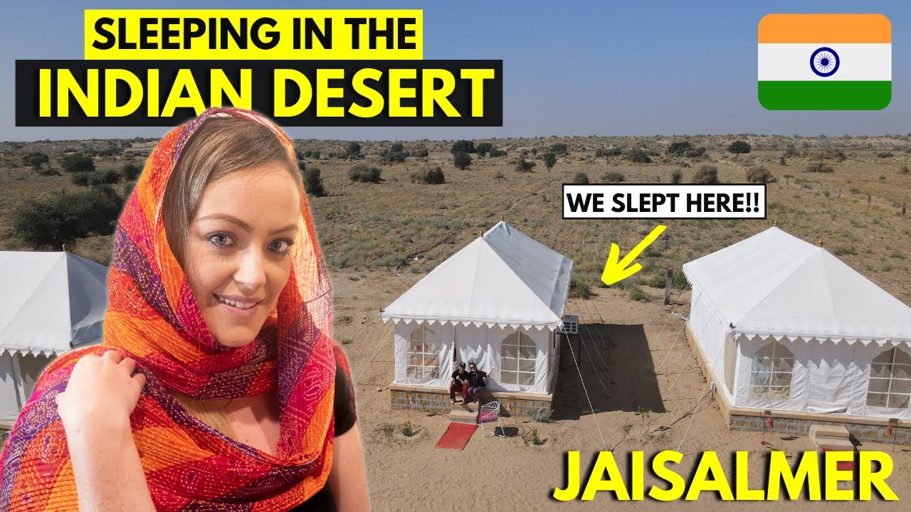 Sleeping in the Indian Desert | Thar Desert JAISALMER (INDIA TRAVEL VLOG)