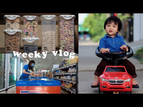 What Pablo Got on his 1st Bday, Organize With Me, & Grocery Day 🎁🚘 | Jam V.