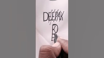 Deepak Name logo ll #shorts #viral #youtubeshorts #logodesign #logo #trending #viralvideo