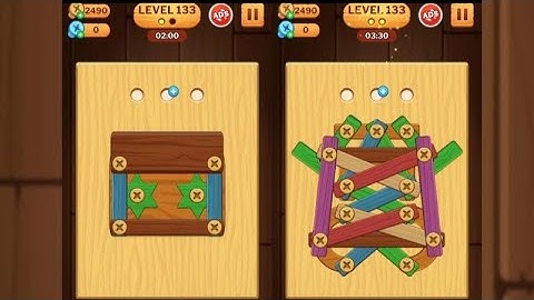 Screw Puzzle: Wood Nut & Bolt - Level 133