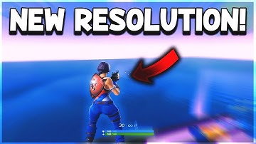 The BEST NEW Stretched Res *TOP SECRET* -Fortnite
