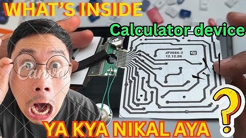 What’s Inside a Calculator? 😱 🔧📟 Full Tear-Down & Hidden Parts Revealed! #whatsinside #techvideo 
