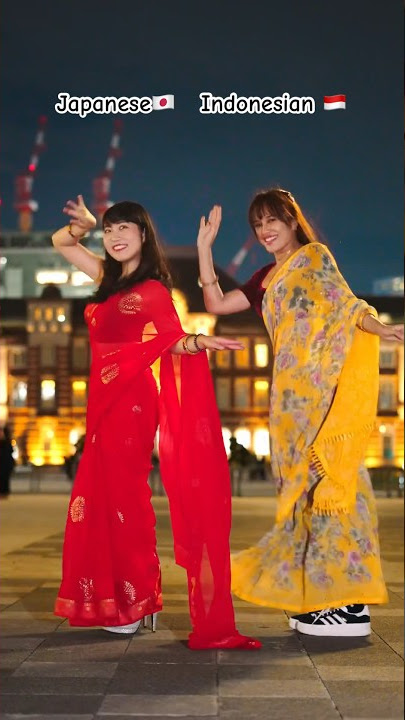 Chammak Challo🇮🇳 by Japanese🇯🇵 and Indonesian🇮🇩 #india #shorts