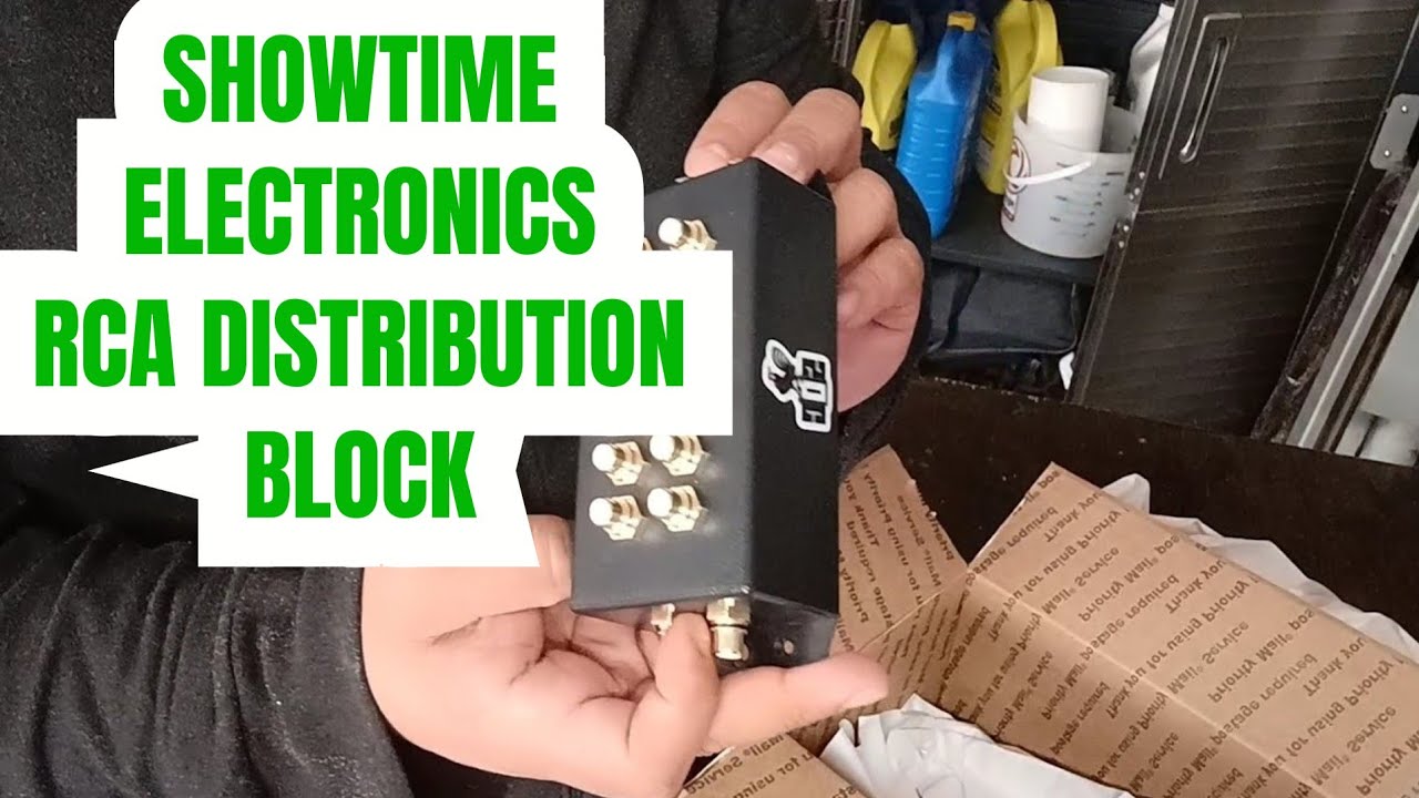 Showtime electronics rca distribution block - YouTube