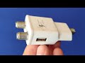 Convert a phone charger to a TV switch to receive DTV terrestrial channels