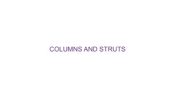 STRENGTH N5 - COLUMNS AND STRUTS (PREVIEW)