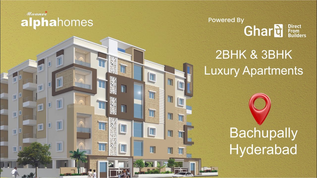 Maanvi Alpha Homes | 2 & 3 BHK Flats in Bachupally, Hyderabad | 