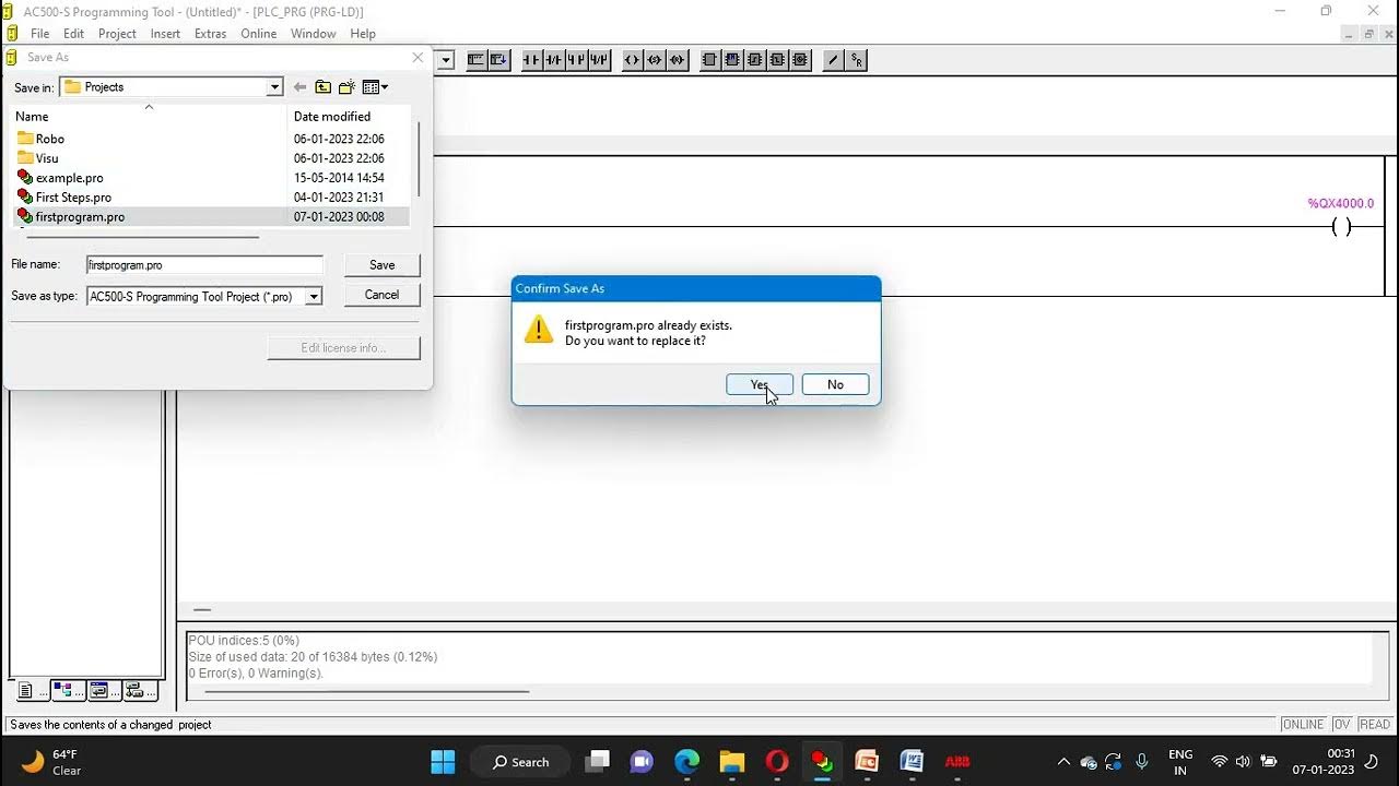 How to Create Latching Unlatching Ladder Logic for Motor in CoDeSys