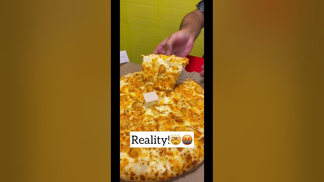 Reality of 4 Cheese Pizza 🤮🤮🤮🤮 #dominos #viral #shorts #cheese
