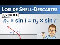 Utiliser les lois de snelldescartes  exercice  seconde  physiquechimie