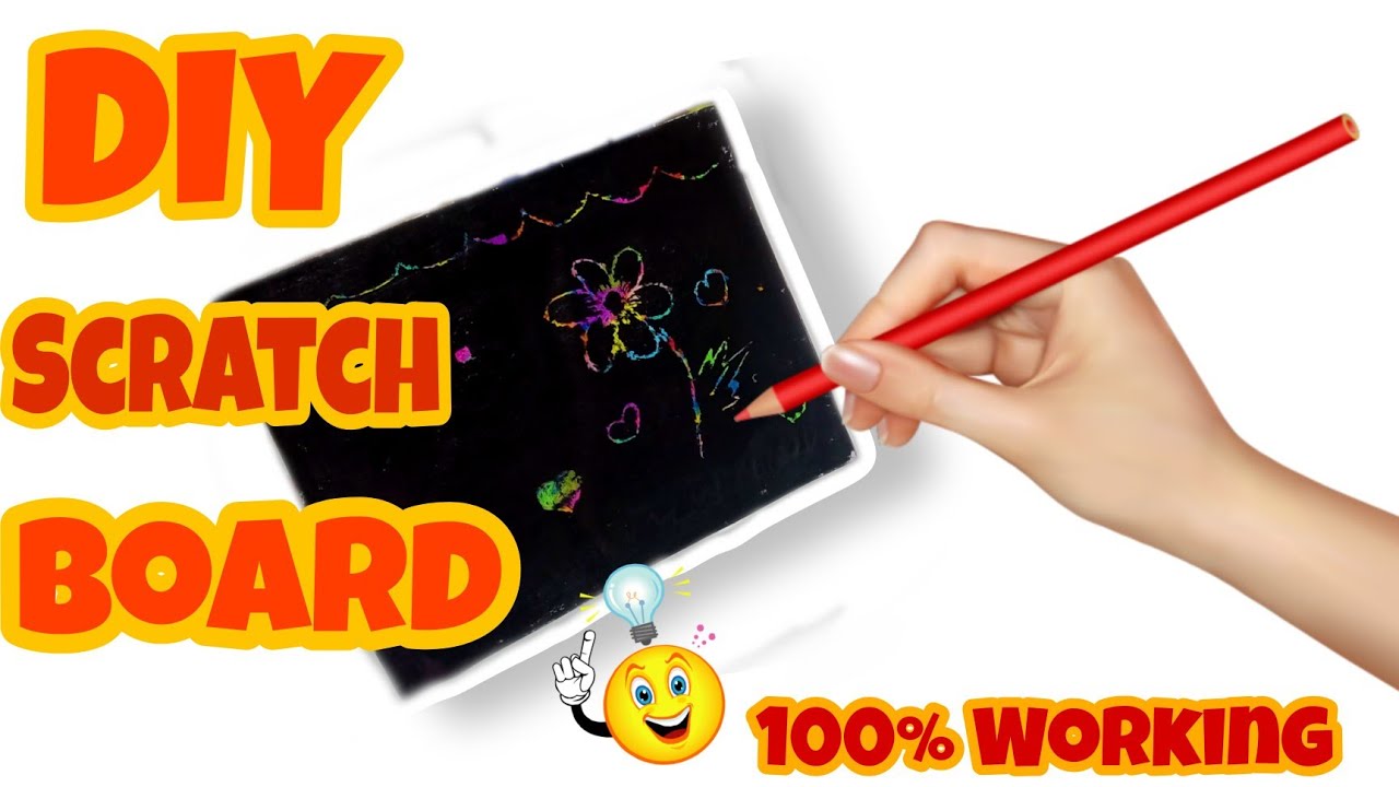 How to make Scratch Book at home, Homemade scratch book