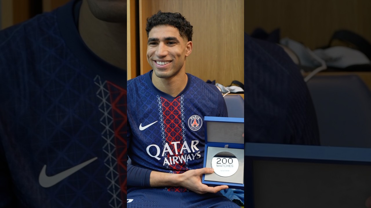 200 appearances for Paris Saint-Germain. Congrats, Achraf! 👏❤️💙 #Hakimi #PSG