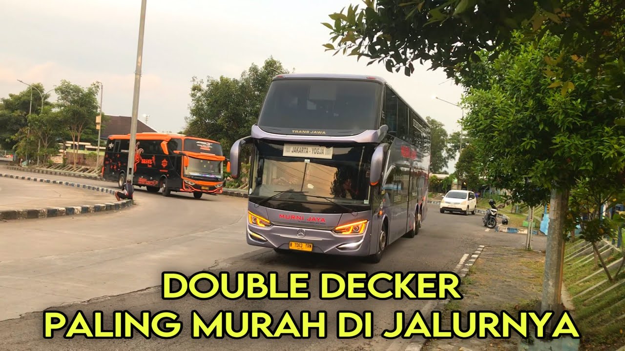 BUS MURNI JAYA DOUBLE DECKER JAKARTA JOGJA PALING MURAH