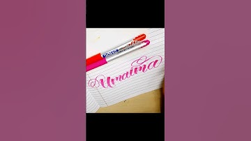 "Umaima" Name Calligraphy #shorts #handlettering #art #calligraphy #lettering