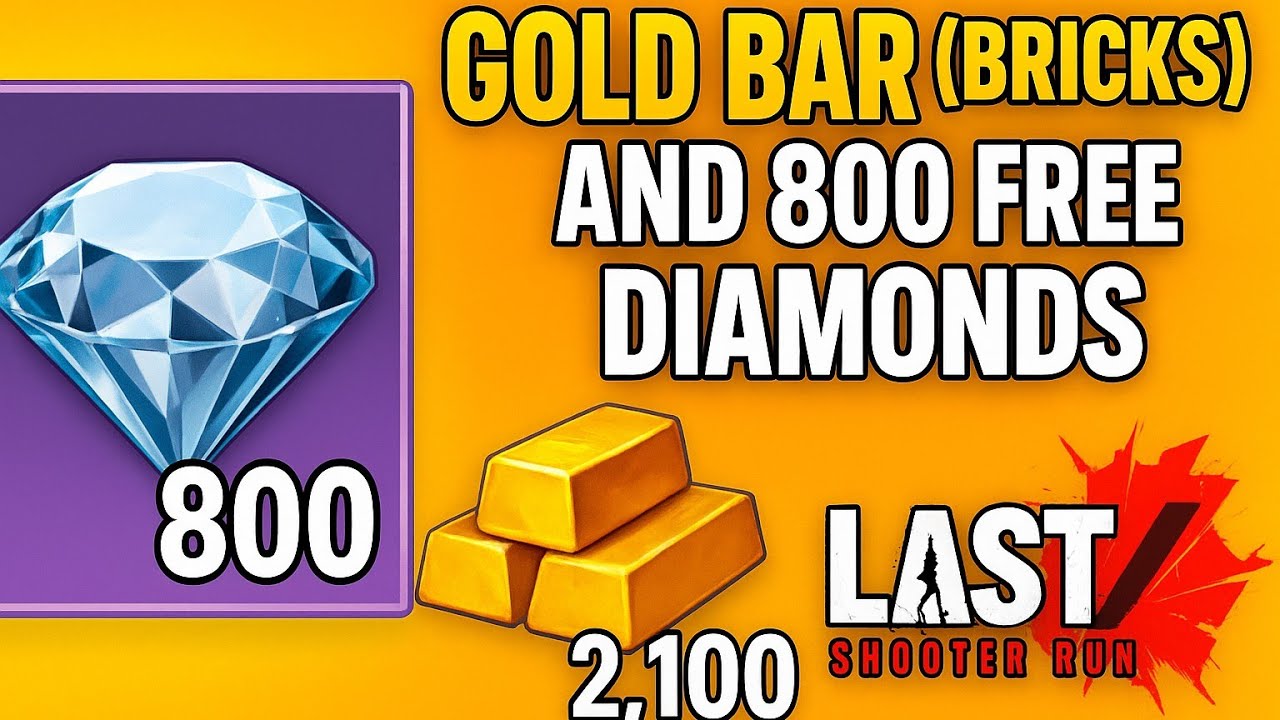 Free 800 Diamonds and Gold Bar(Bricks) in Last Z: Survival Shooter