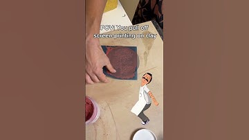 When you try screen printing on clay