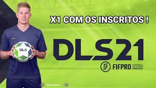 Jogando com os inscritos no Dream League Soccer 2021  AO VIVO 