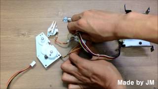 Stepper motor running by another stepper motor