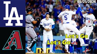 Los Angeles Dodgers vs. Arizona Diamondbacks Game Highlights, May 21 2024 | MLB Season 2024