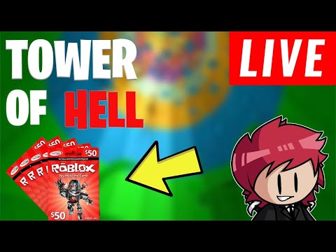 🔴 TOWER OF HELL LIVE!! | ROBUX GIVEAWAY!! | PLAYING WITH VIEWERS!!