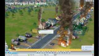 SimCity 2013 Beta: Earthquake and Mass Fires (HD)