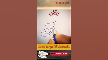 🔥Joy Signature 😱 B-roll Art 🖋️✅#signature #name #B-rollArt