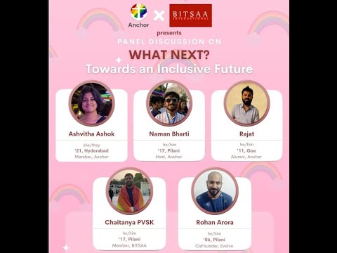 Panel Discussion on 'What Next? Towards an Inclusive Future' | Anchor BITS Pilani x BITSAA Intl