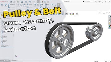 Mastering SolidWorks Assembly: Designing and Animating Belt & Pulley Mechanisms