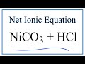 Net Ionic Equations and Spectator Ions