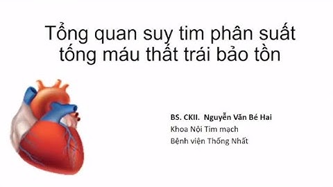 Suy tim phân suất tống máu bảo tồn