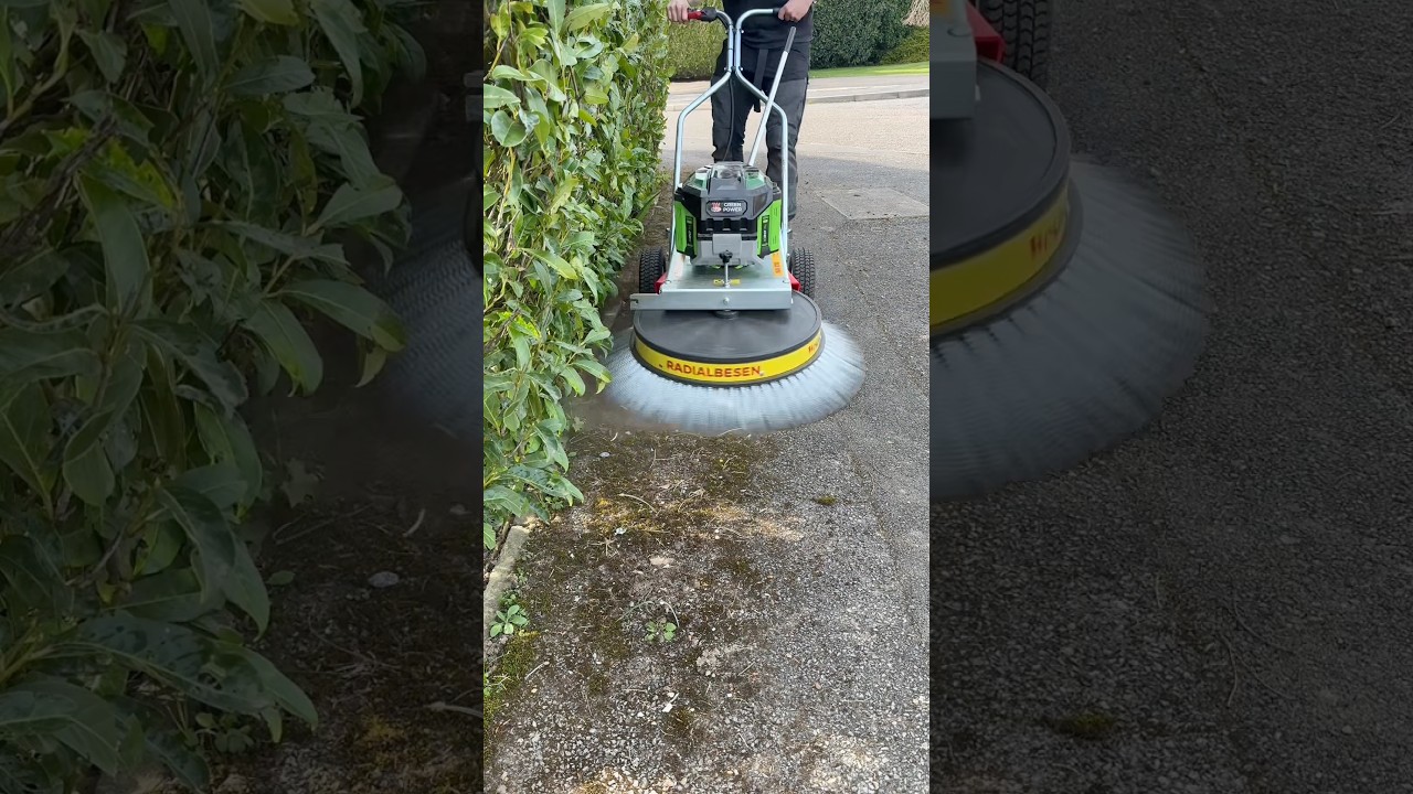 Nothing quite cleans moss like a Westermann! 💪 (WR870) #garden  #moss #cleaning  #mossremoval