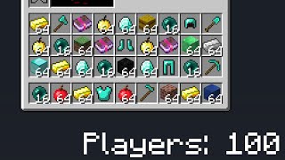 Minecraft UHC but your INVENTORY is RANDOMIZED every 5 minutes...?