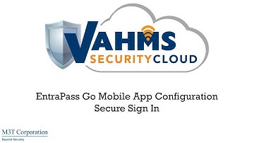 VAHMS Hosted Access Control - EntraPass Go Secure Sign In