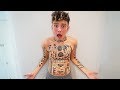my mom Kicked me out Forever after this... (Crazy Tattoo Prank)