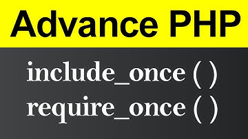 include once and require once in PHP (Hindi)