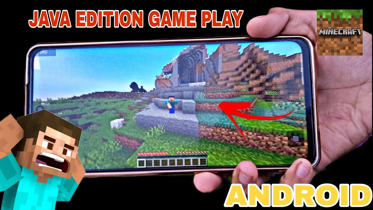 Minecraft JAVA ON ANDROID Survival series EP-1 in Hindi & iron armour ...