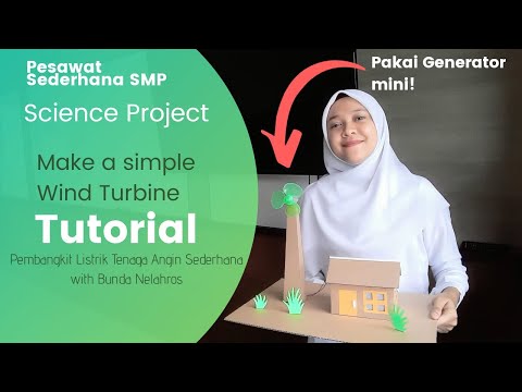 Making a simple Wind Turbine Model (membuat Pembangkit Listrik tenaga Angin Sederhana)