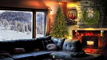 Best Christmas Music 2020 - Cozy Christmas Atmosphere by a Relaxing Fire 🎅🎄🔥