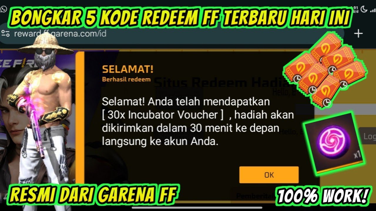 KODE REDEEM FREE FIRE TERBARU 6 FEBRUARI 2026 HARI INI | CARA REDEEM FF‼️