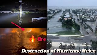 The aftermath of the destruction caused by Hurricane Hele[USA]