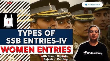Types of SSB Entries (Part 4): WOMEN ENTRIES  | Crack SSB | Rajesh Kumar Pandey