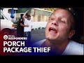 Cops catch a suspicious man stealing packages from front porches  cops  real responders