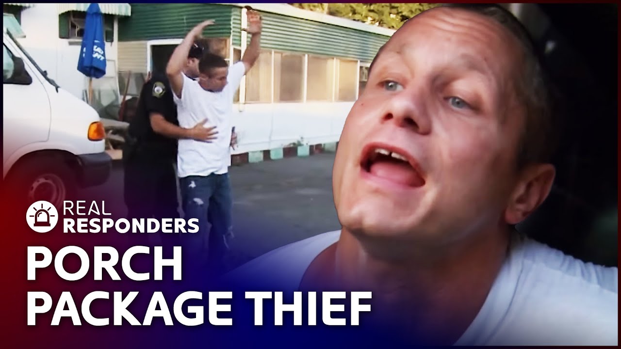 ⁣Cops Catch A Suspicious Man Stealing Packages From Front Porches | Cops | Real Responders