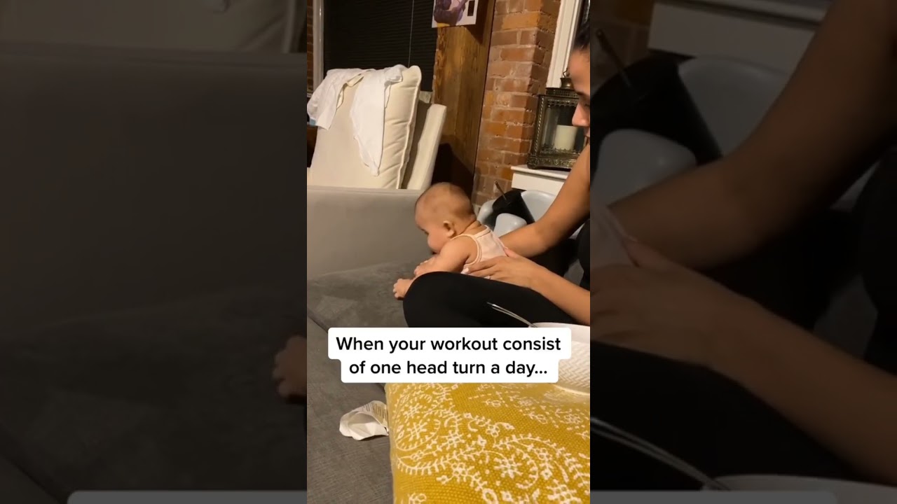 Baby working out! 🤣 