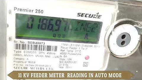 11 KV Feeder Meter Reading in Auto Mode || Secure Meter || PSS ||