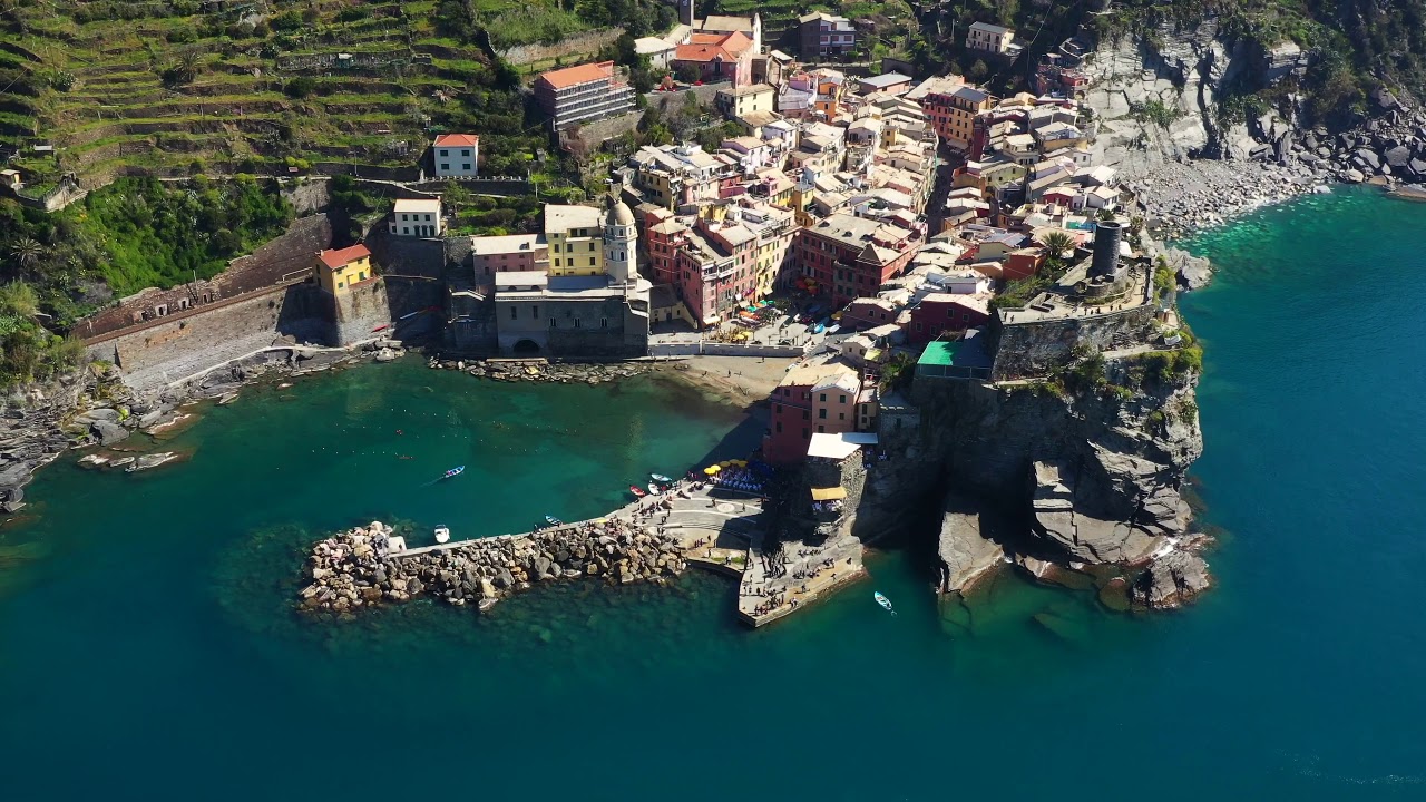 Vernazza with drone 4k YouTube