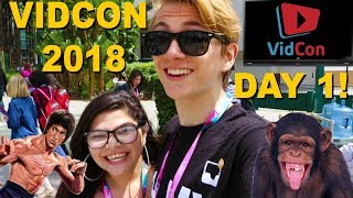 AWESOME FANS AND AWESOME FIGHTS // VIDCON US 2018 VLOG DAY 1