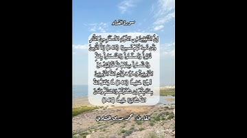 سورة النساء ١٤٥-١٤٦-١٤٧ #قرآن #قرآن_كريم #قران #قران_كريم #قرأن #quran